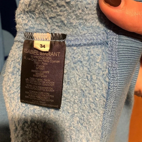 ISABEL MARANT Etoile Miley logo hooded pullover sweatshirt - Picture 4 of 10